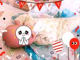 Нам сегодня один месяц!!!❤👶🏻💋🎂👍🏻👆🏻