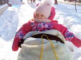 В Одессе Снег и мы на санках;)