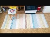 Коврик из косичек