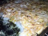 Запеканка с фаршем и рисом