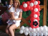 как сделать цифры из шаров?