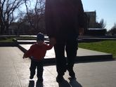 Сегодня наш папа гулял