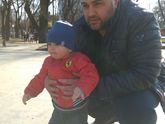 Сегодня наш папа гулял