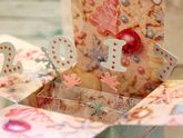 Новогодние открытки-стойки (POP-UP) в стиле шебби