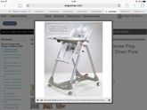 Стульчик для кормления Peg-Perego Prima Pappa Diner Pure (кожзам)