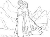раскраска холодное сердце