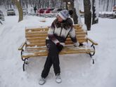 Связала себе шапку