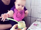 Начали прикорм с кабачка)Вчера