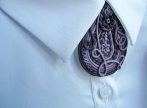 Южная ночь.Брошь ручной работы из полимерной глины.