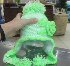 шапка зел крюч