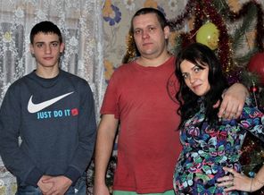 с мужем и старшеньким сынулей