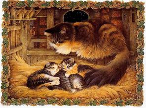 Кошка с котятами
