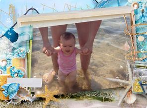 Яночка покоряет воды Черного моря