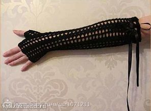 Митенки до локтя крючком