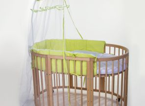 Овальная кроватка трансформер BabyKomfort