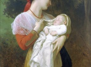 William-Adolphe Bouguereau_Maternal Admiration_YEZmSA