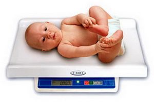 Весы детские для измерения веса.