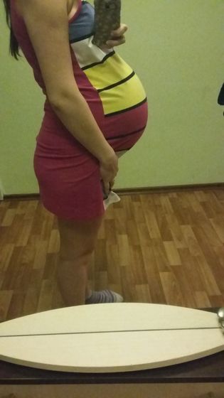 опустился ли живот?