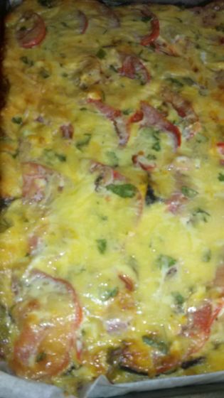 запеканочка мясная с овощами)