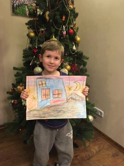 Проголосуйте за рисунок сына, если не сложно! :)