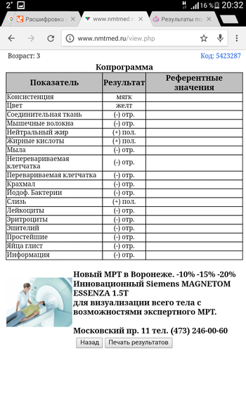 Копрограмма, помогите расшифровать