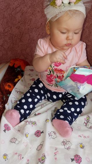 Моей малышке 7 месяцев ❤😇🎀