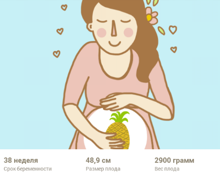38 неделек ))