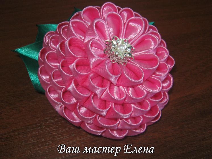 Пост визитка. 5 лет с канзаши