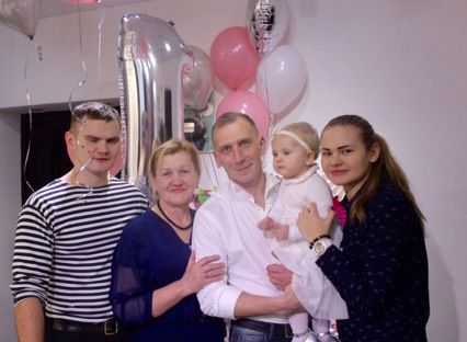 ?Первый день рождения малышки ?