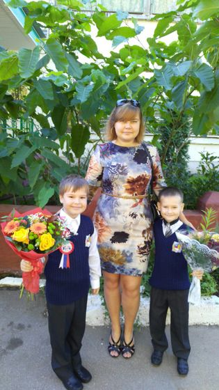 Первое сентября. Тимур-первоклашка