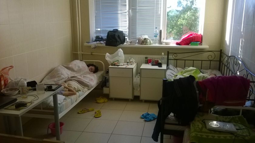 В попал с ребёнком в больницу!