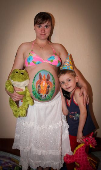 Наша домашняя фотосессия на память и 30 неделек)