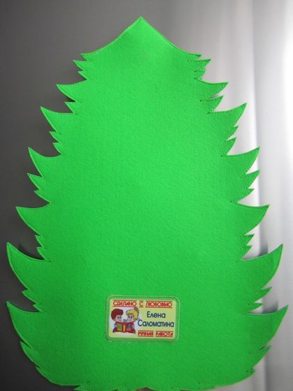 Магнитная Ёлочка с игрушками из фетра