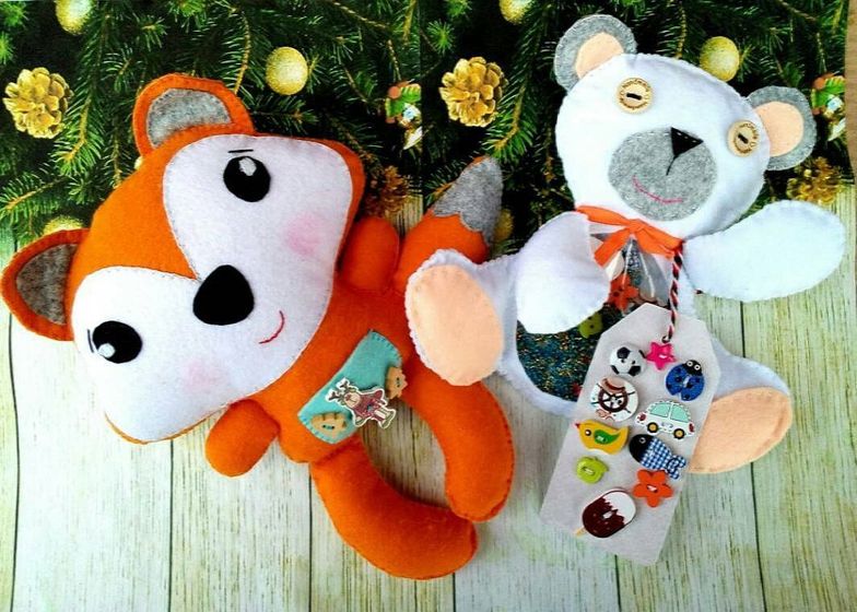 Искорки чудес - развивающие игры из фетра. ВИЗИТКА.