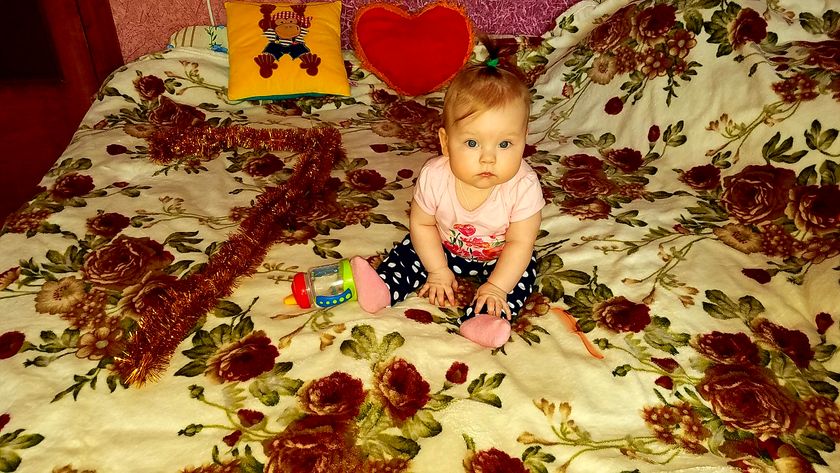 Моей малышке 7 месяцев ❤😇🎀