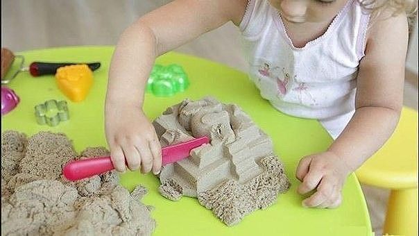 Кинетический песок Ингредиенты: -2