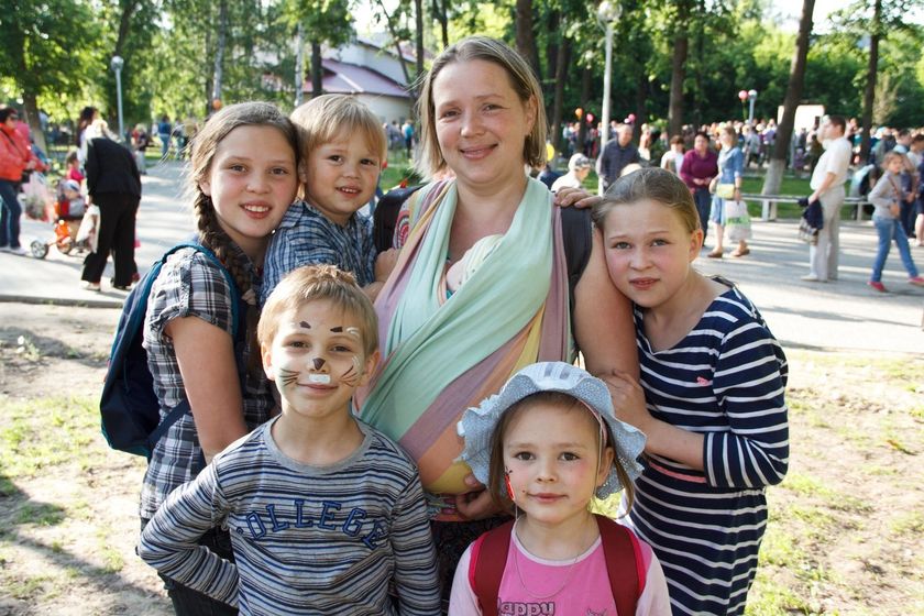 Встреча с многодетной мамой