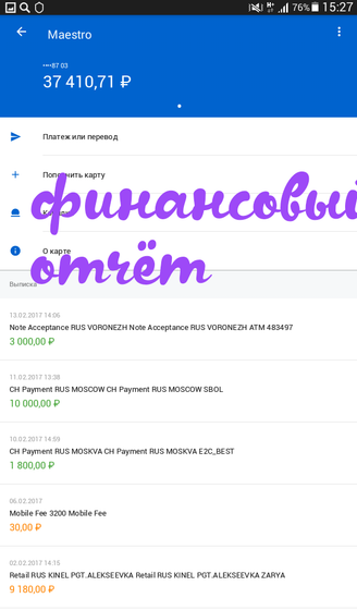 Финансовый отчет о поездке в реацннтр Самара! Иван Фоминов г.Воронеж