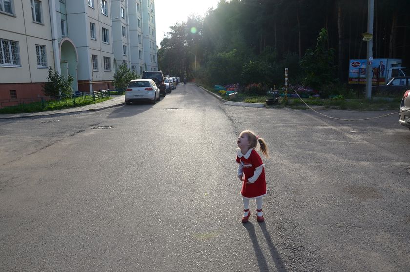 Дочка не любит фотографироваться...фото