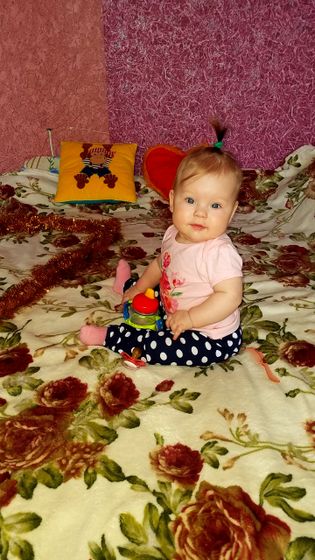 Моей малышке 7 месяцев ❤😇🎀