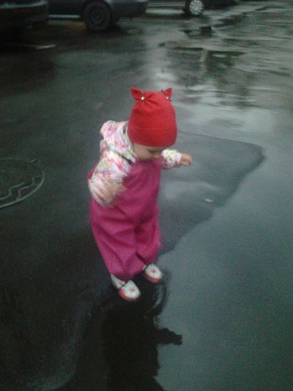 Теперь нам лужи по колено ) Продолжение к посту https://www.baby.ru/blogs/post/488454421-267243300/