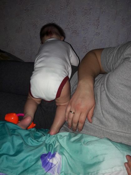 Позавчера наш сынок начал