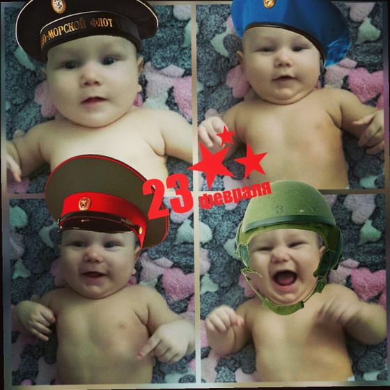Маленький защитник!