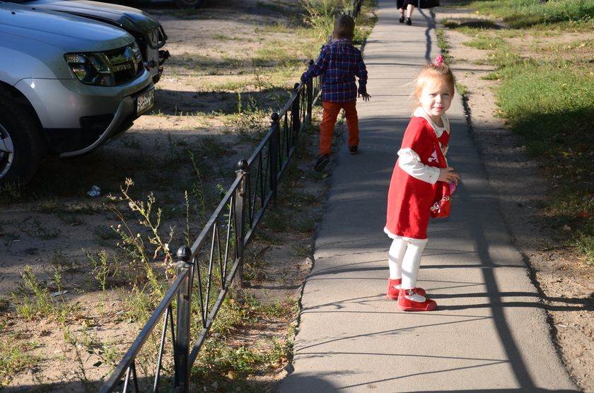 Дочка не любит фотографироваться...фото