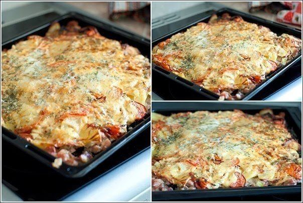 Рецепт мясо «под шубой»