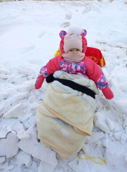 В Одессе Снег и мы на санках;)