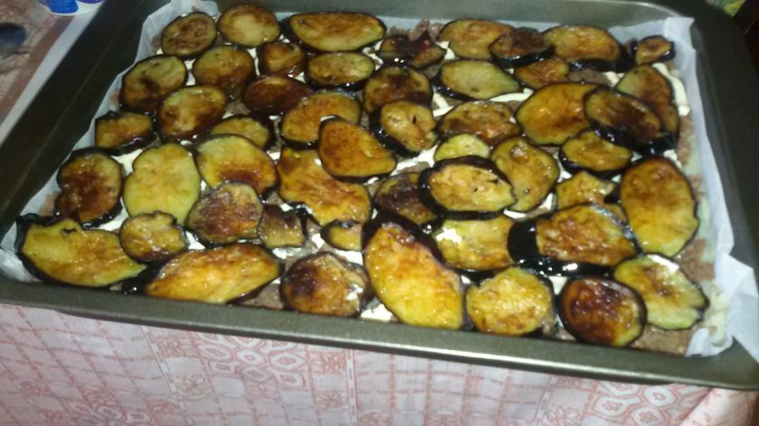 запеканочка мясная с овощами)